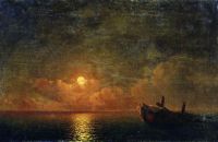 Лунная ночь (Разбитый корабль). 1871 - Айвазовский