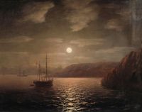 Лунная ночь на Чёрном море. 1855 - Айвазовский