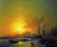 Малага. Морской пейзаж. 1854 - Айвазовский