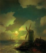 Мельница на берегу моря. 1851 - Айвазовский