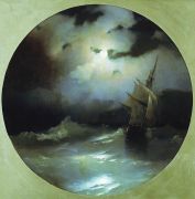 Море в лунную ночь. 1858 - Айвазовский
