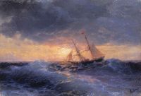 Море. Закат. 1896 - Айвазовский