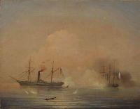 Морской бой. 1855 - Айвазовский