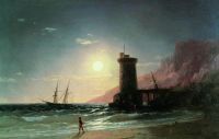 Морской пейзаж при луне. 1849 - Айвазовский