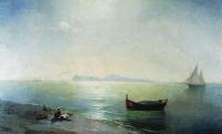 Штиль. Вид Капри (Средиземное море). 1892 - Айвазовский