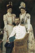 Государь император Николай Александрович, государыня императрица Александра Федоровна и великая к - Белюкин