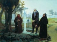 Изгнанник перед могилой. 1870 - Бронников
