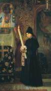 Свеченосица (В монастыре). 1891. Холст, масло. 160х86 см - Бруни