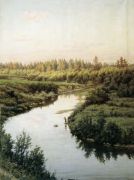 Пейзаж с рекой. 1900, холст, масло, 145х110 см - Брюллов