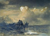 Лошади на водопое. 1867-1869 - Васильев
