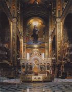 Вид на алтарь. Интерьер Владимирского собора в Киеве - Васнецов