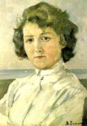 Портрет Зинаиды Срединой. 1909 - Васнецов