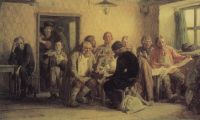 Чаепитие в трактире (В харчевне). 1874 - Васнецов