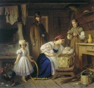 Кормилица навещает своего ребенка. 1860-е — до 1866  - Вениг