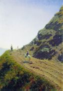 Кочевая дорога в горах Алатау. 1869-1870 - Верещагин