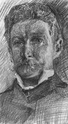 Автопортрет1. 1905 - Врубель