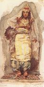 Натурщица в восточном костюме. 1884 - Врубель