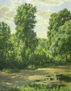 Лесное болото, 2005г. 40x50 - Герасимов