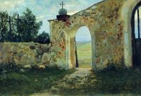 Вход на кладбище (Монастырская стена). 1896 - Жуковский