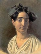 Портрет Виттории Кальдони (Лапченко). 1834г. - Иванов