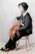 Женский портрет. 1916  - Касаткин