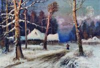 Зимний вечер в деревне - Клевер