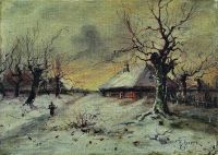 Зимний пейзаж. 1890 - Клевер