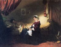 Больной музыкант. 1859 - Клодт