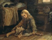 Девочка. 1877 Холст, масло. Рыбинск - Корзухин