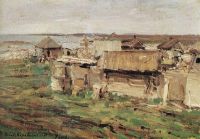 Вид поселка. Кемь. 1905 - Коровин