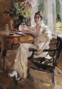 Дама в кресле. 1917 - Коровин