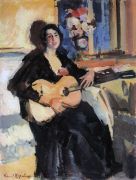 Дама с гитарой. 1911 - Коровин