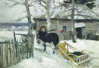 Константин КОРОВИН (1861-1939). Зима. Холст, масло - Коровин