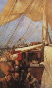 На палубе парохода. 1880-е - Коровин