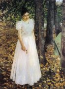 Осенью (Девушка в саду). 1891 - Коровин
