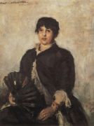 Портрет О.Н.Алябьевой. 1889 - Коровин
