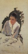 Портрет художницы М.В.Якунчиковой. Середина 1880-х - Коровин