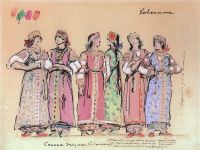 Сенные девушки Хованского. 1910 - Коровин