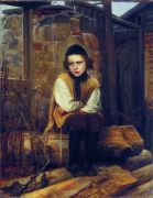 Оскорбленный еврейский мальчик. 1874 - Крамской