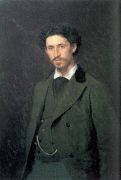 Портрет художника И. Е. Репина - Крамской