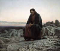 Христос в пустыне.180 x 210 см. 1872 - Крамской
