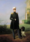 Портрет императора Николая I. 1836. Холст, масло - Крюгер