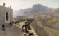 Отбитие штурма крепости Баязет 8 июня 1877 года. 1891. Холст, масло. 138х225 см - Лагорио