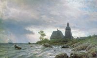 Северный пейзаж. 1872, холст, масло, 64х104 см - Лагорио