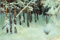 Лес зимой. 1880-е - Левитан