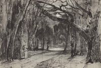 Лунная ночь в парке. 1885 - Левитан