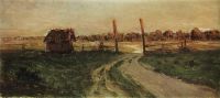 Пейзаж с избушкой. 1899 - Левитан