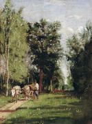 Пейзаж с водовозом. 1885  - Маковская