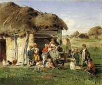 Крестьянские дети. 1890. Холст, масло - Маковский
