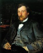 Портрет художника Иллариона Михайловича Прянишникова. 1883 - Маковский